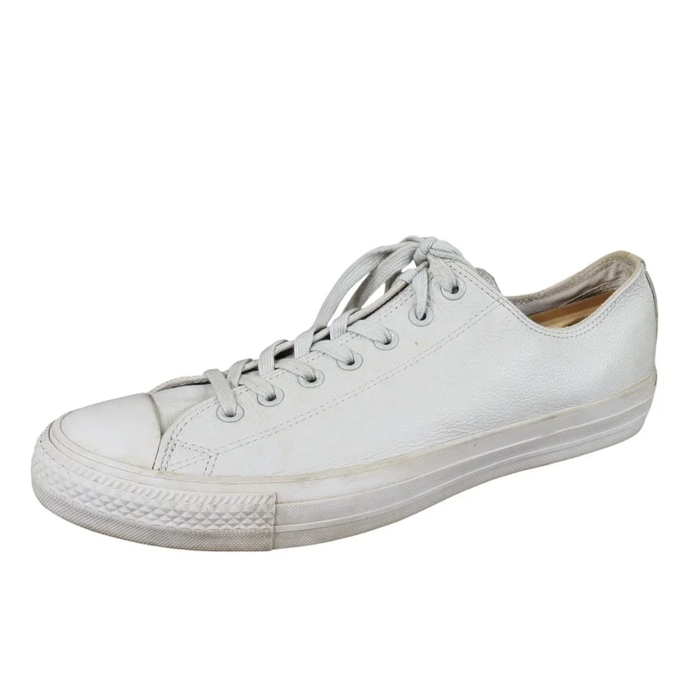 Converse Chuck Taylor All Star Mens Low Top Sneaker Size 12 Casual White Leather